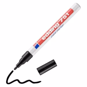 Edding 751 Paint Marker Black – 1-2mm Round Nib, Heat-Resistant, Permanent Opaque Ink Price in Jordan Edding 751 Paint Marker Black – 1-2mm Round Nib, Heat-Resistant, Permanent Opaque Ink - Buy Online in Jordan | OfficeJo