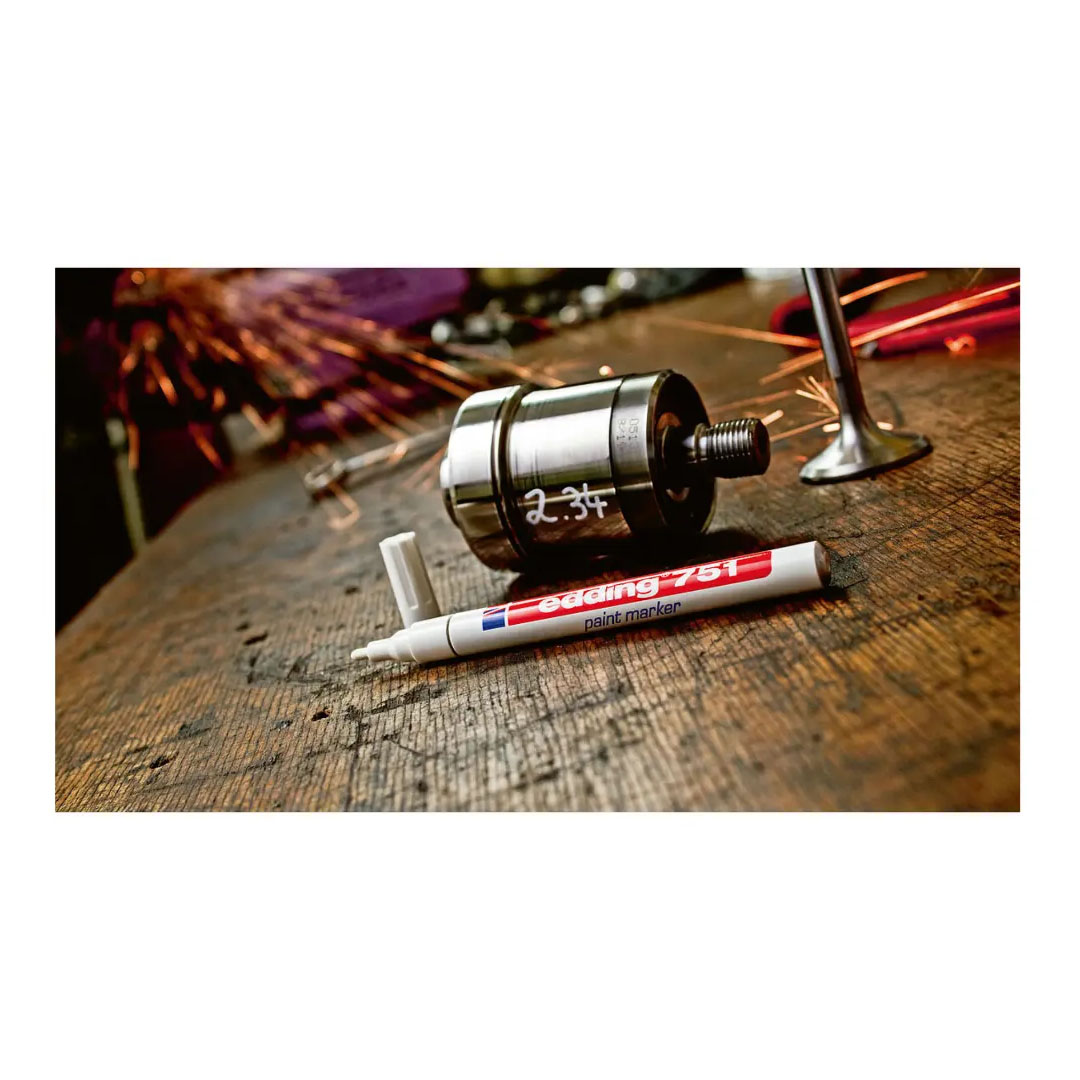 Edding 751 Paint Marker Black – 1-2mm Round Nib, Heat-Resistant, Permanent Opaque Ink Price in Jordan Edding 751 Paint Marker Black – 1-2mm Round Nib, Heat-Resistant, Permanent Opaque Ink - Buy Online in Jordan | OfficeJo