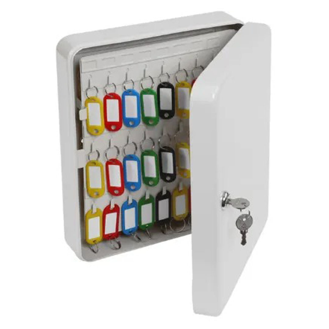 Key Box 24 Hook with Key Lock – 24 Keys, Key Lock with 2 Keys, Grey Powder Coat Price in Jordan Key Box 24 Hook with Key Lock – 24 Keys, Key Lock with 2 Keys, Grey Powder Coat - Buy Online in Jordan | OfficeJo