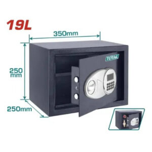 Total Electronic Safe 19L – Digital Lock, 3–8 Digit Code, Wall or Floor Mount - Buy Online in Jordan | OfficeJo