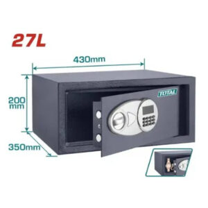 Total Electronic Safe 27L – Digital Lock, Wall/Floor Mount, 3–8 Digit Code - Buy Online in Jordan | OfficeJo