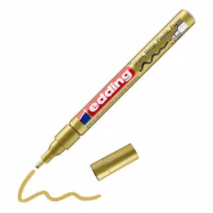 Edding 751 Paint Marker Gold – 1-2mm Round Nib, Heat-Resistant, Permanent - Buy Online in Jordan | OfficeJo