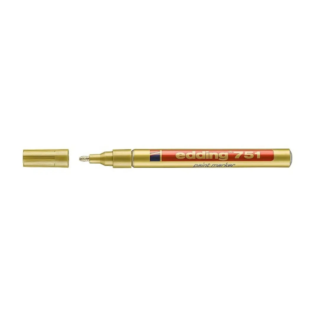 Edding 751 Paint Marker Gold – 1-2mm Round Nib, Heat-Resistant, Permanent Price in Jordan Edding 751 Paint Marker Gold – 1-2mm Round Nib, Heat-Resistant, Permanent - Buy Online in Jordan | OfficeJo