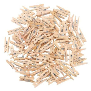 Wooden Clips Mini For Crafts – Strong Wood, Versatile, Ideal for Scrapbooks & Cards - Buy Online in Jordan | OfficeJo