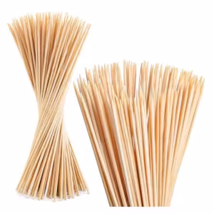 Bamboo Skewers Stick – Large Size, Reusable, 50Pcs - Buy Online in Jordan | OfficeJo