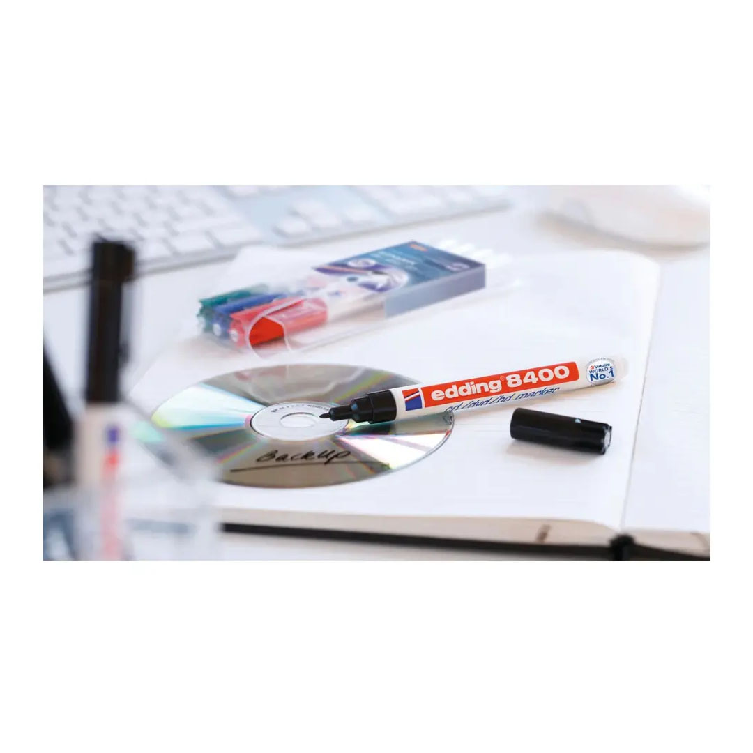 Edding 8400 CD/DVD Marker Red – Permanent Ink, 0.5–1mm Nib, Made in Germany Price in Jordan Edding 8400 CD/DVD Marker Red – Permanent Ink, 0.5–1mm Nib, Made in Germany - Buy Online in Jordan | OfficeJo