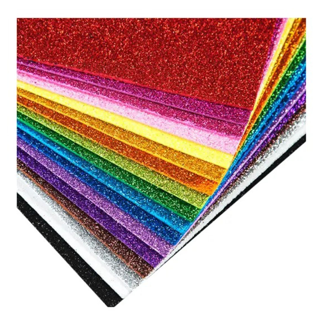Glitter Foam Sheets A2 – Multi Colors, Pack of 10, Flexible & Soft Price in Jordan Glitter Foam Sheets A2 – Multi Colors, Pack of 10, Flexible & Soft - Buy Online in Jordan | OfficeJo