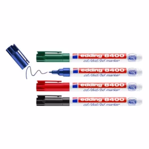 Edding 8400/4 CD/DVD Marker Set – Permanent, Lightfast, 0.5–1mm Tip, 4 Colours - Buy Online in Jordan | OfficeJo