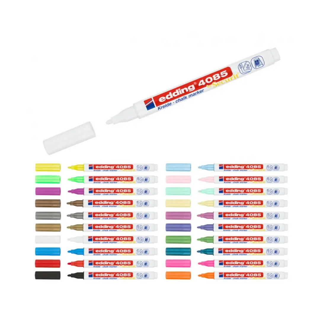 Edding 4085 Chalk Marker by Securit – Available in 20 Colors Price in Jordan Edding 4085 Chalk Marker by Securit – Available in 20 Colors - Buy Online in Jordan | OfficeJo