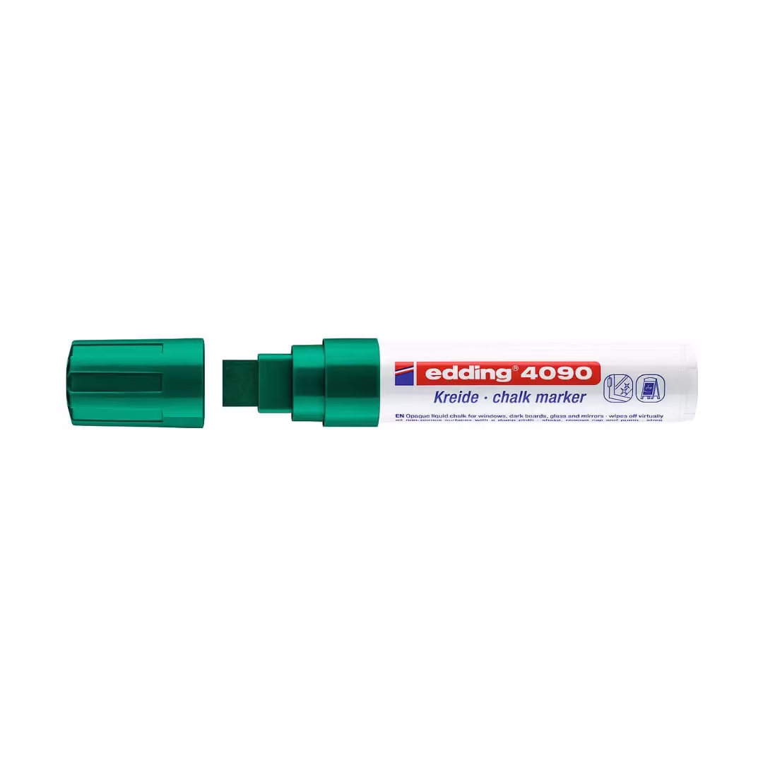 Edding 4090 Chalk Marker Jumbo – 4–12mm Chisel Tip, Waterproof, Made in Germany Price in Jordan Edding 4090 Chalk Marker Jumbo – 4–12mm Chisel Tip, Waterproof, Made in Germany - Buy Online in Jordan | OfficeJo