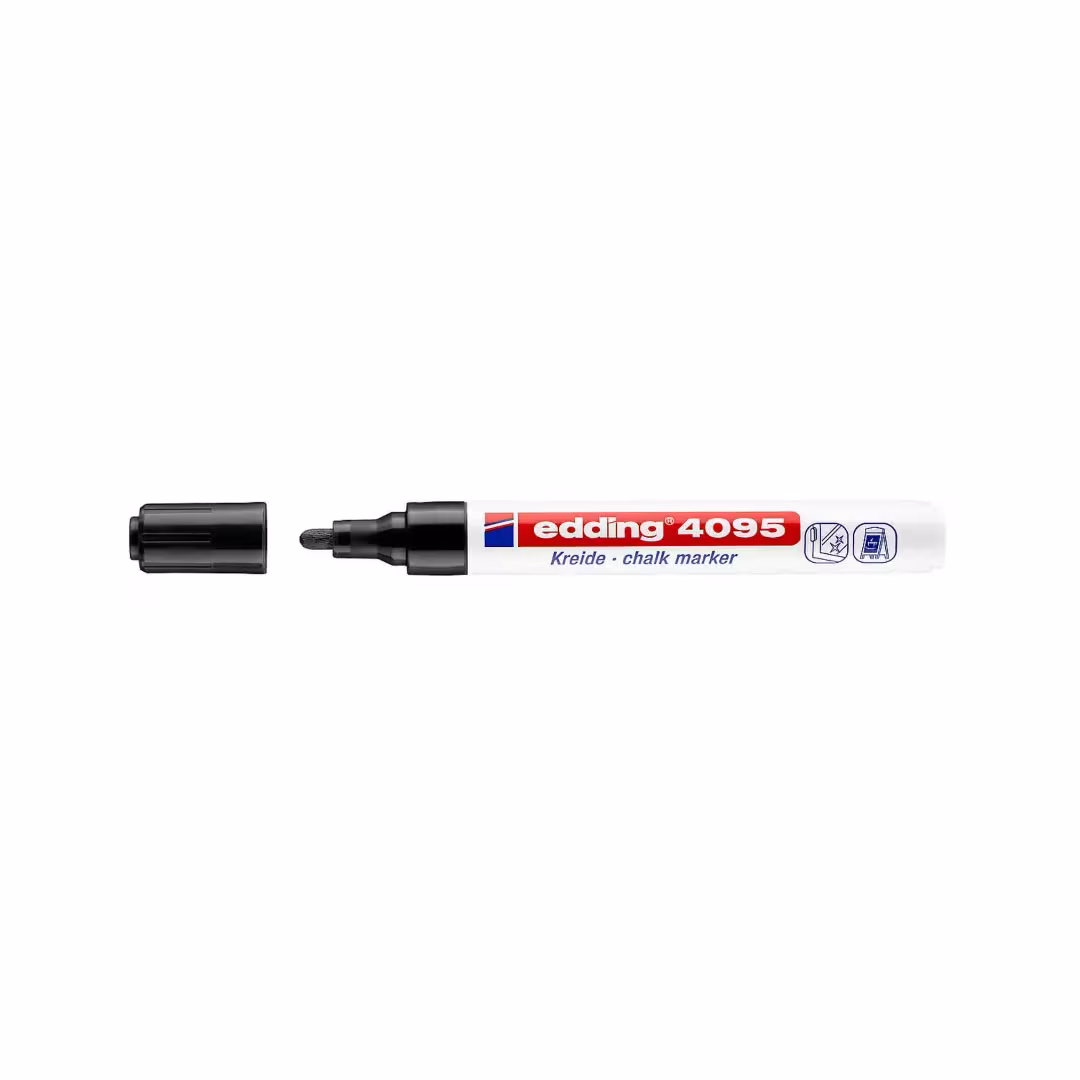 Edding 4095 Chalk Marker – Medium Tip, Water-Based, Opaque Liquid Chalk, 8 Colours Price in Jordan Edding 4095 Chalk Marker – Medium Tip, Water-Based, Opaque Liquid Chalk, 8 Colours - Buy Online in Jordan | OfficeJo