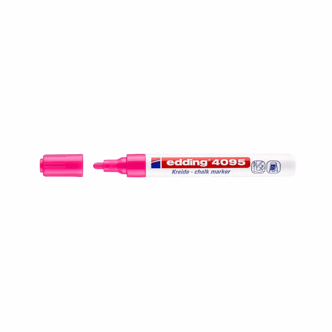 Edding 4095 Chalk Marker – Medium Tip, Water-Based, Opaque Liquid Chalk, 8 Colours Price in Jordan Edding 4095 Chalk Marker – Medium Tip, Water-Based, Opaque Liquid Chalk, 8 Colours - Buy Online in Jordan | OfficeJo