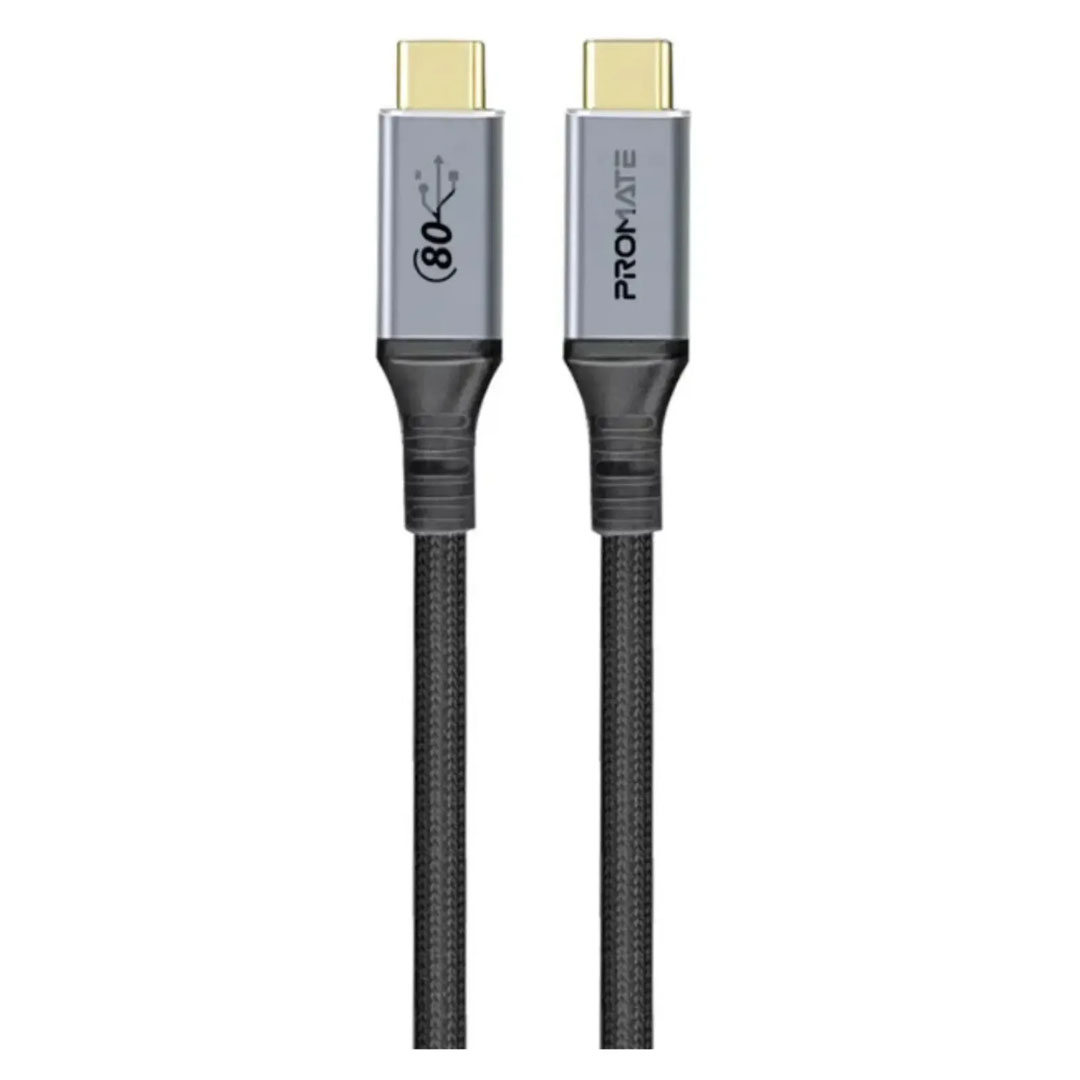 Promate PowerBolt5 USB4 Cable – 80Gbps, 240W PD, 8K@60Hz, 1.2M Price in Jordan Promate PowerBolt5 USB4 Cable – 80Gbps, 240W PD, 8K@60Hz, 1.2M - Buy Online in Jordan | OfficeJo