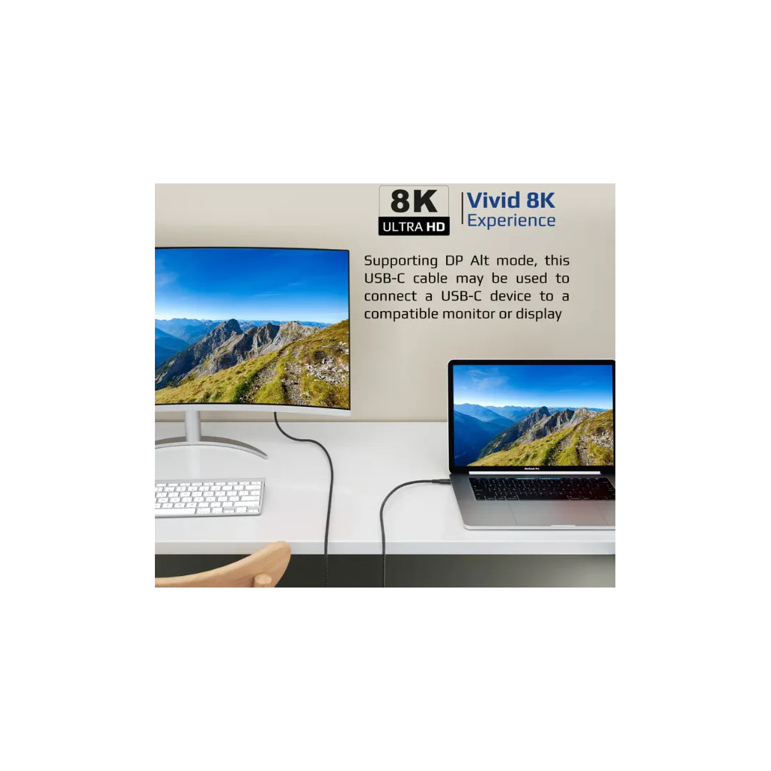 Promate PowerBolt240W USB-C Cable – 240W Power Delivery, 40Gbps, 8K@60Hz Price in Jordan Promate PowerBolt240W USB-C Cable – 240W Power Delivery, 40Gbps, 8K@60Hz - Buy Online in Jordan | OfficeJo