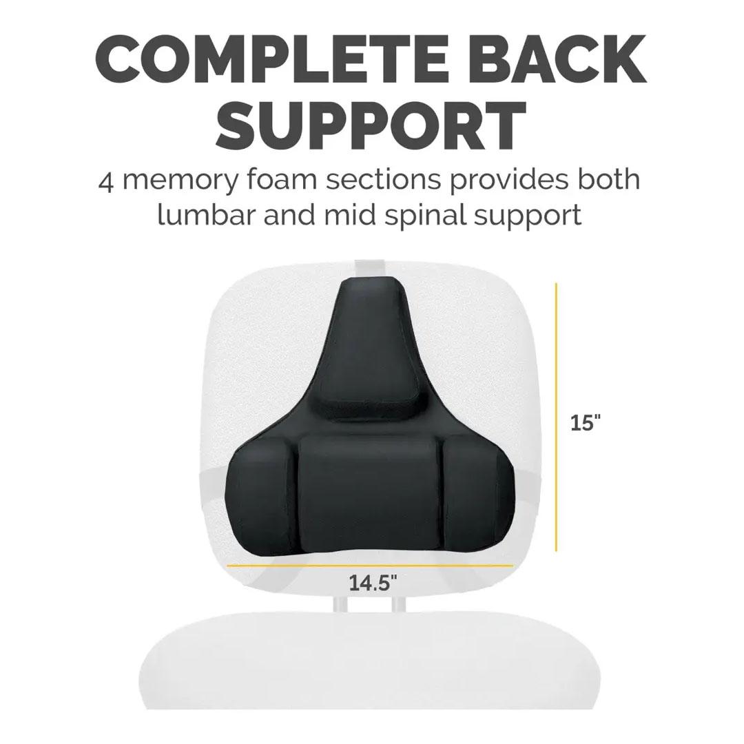 Fellowes Professional Series Back Support – Memory Foam, Mid Spinal & Lumbar Support, Tri-Tachment Price in Jordan Fellowes Professional Series Back Support – Memory Foam, Mid Spinal & Lumbar Support, Tri-Tachment - Buy Online in Jordan | OfficeJo