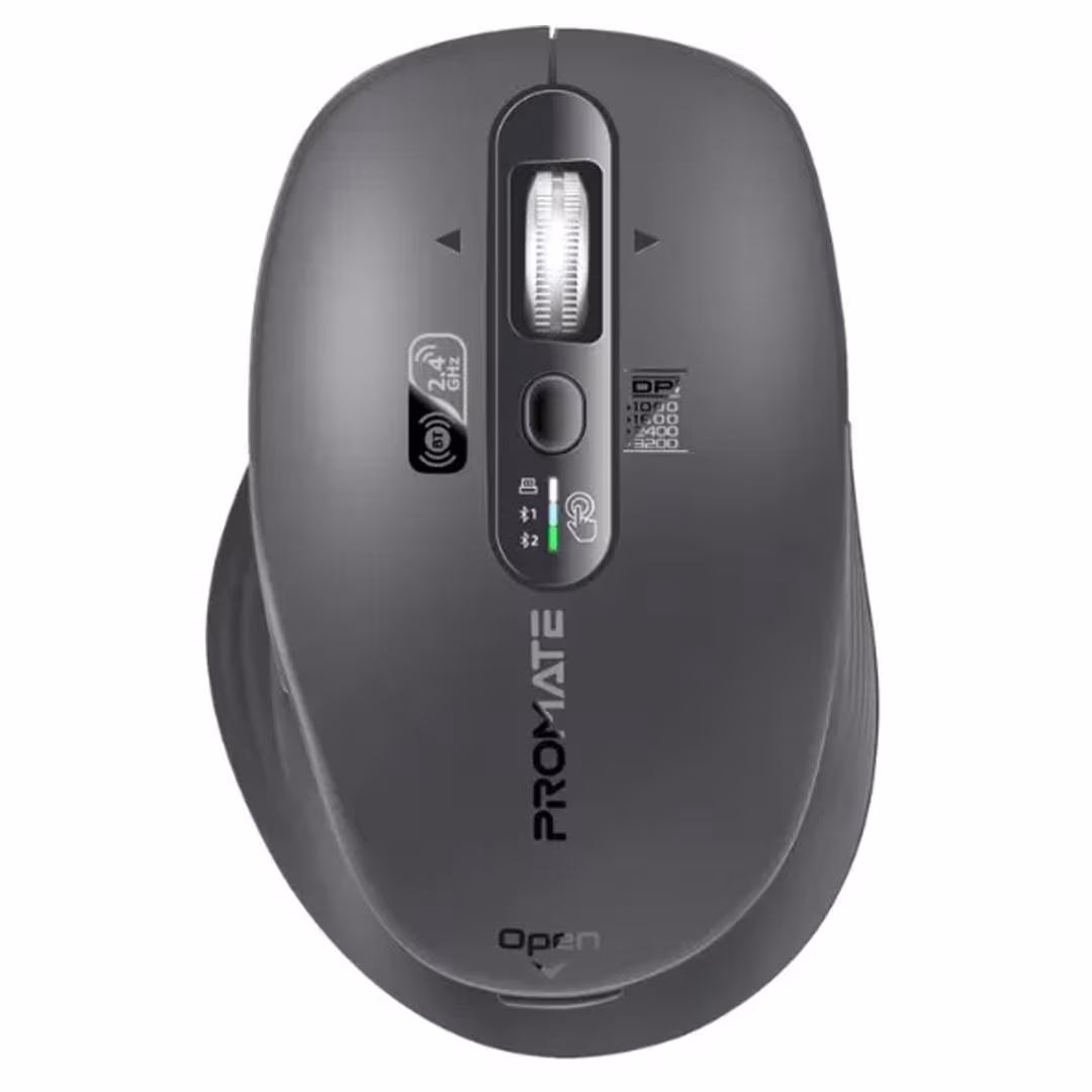 Promate SamoTri Wireless Mouse – Tri-Connect, BT 5.0, 3200 DPI, Rechargeable Price in Jordan Promate SamoTri Wireless Mouse – Tri-Connect, BT 5.0, 3200 DPI, Rechargeable - Buy Online in Jordan | OfficeJo