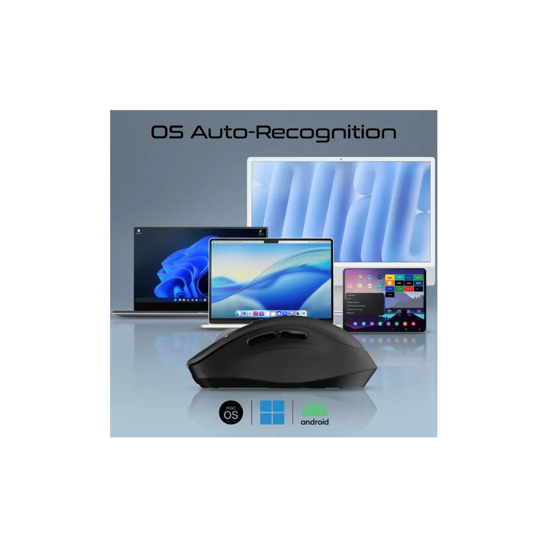 Promate SamoTri Wireless Mouse – Tri-Connect, BT 5.0, 3200 DPI, Rechargeable Price in Jordan Promate SamoTri Wireless Mouse – Tri-Connect, BT 5.0, 3200 DPI, Rechargeable - Buy Online in Jordan | OfficeJo