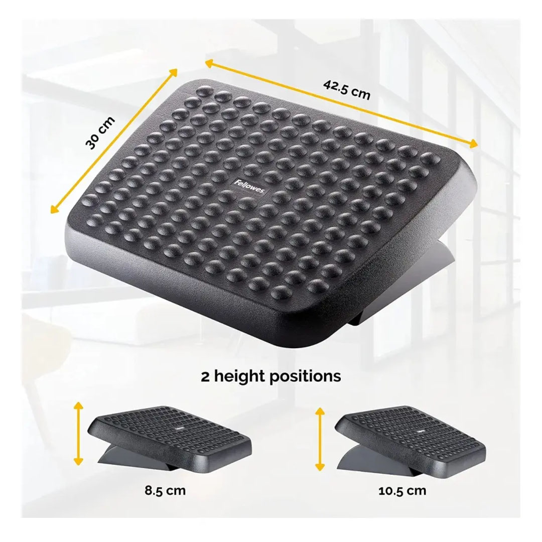Fellowes Standard Footrest – Dual-Position Height, Tilting Platform, Black Price in Jordan Fellowes Standard Footrest – Dual-Position Height, Tilting Platform, Black - Buy Online in Jordan | OfficeJo