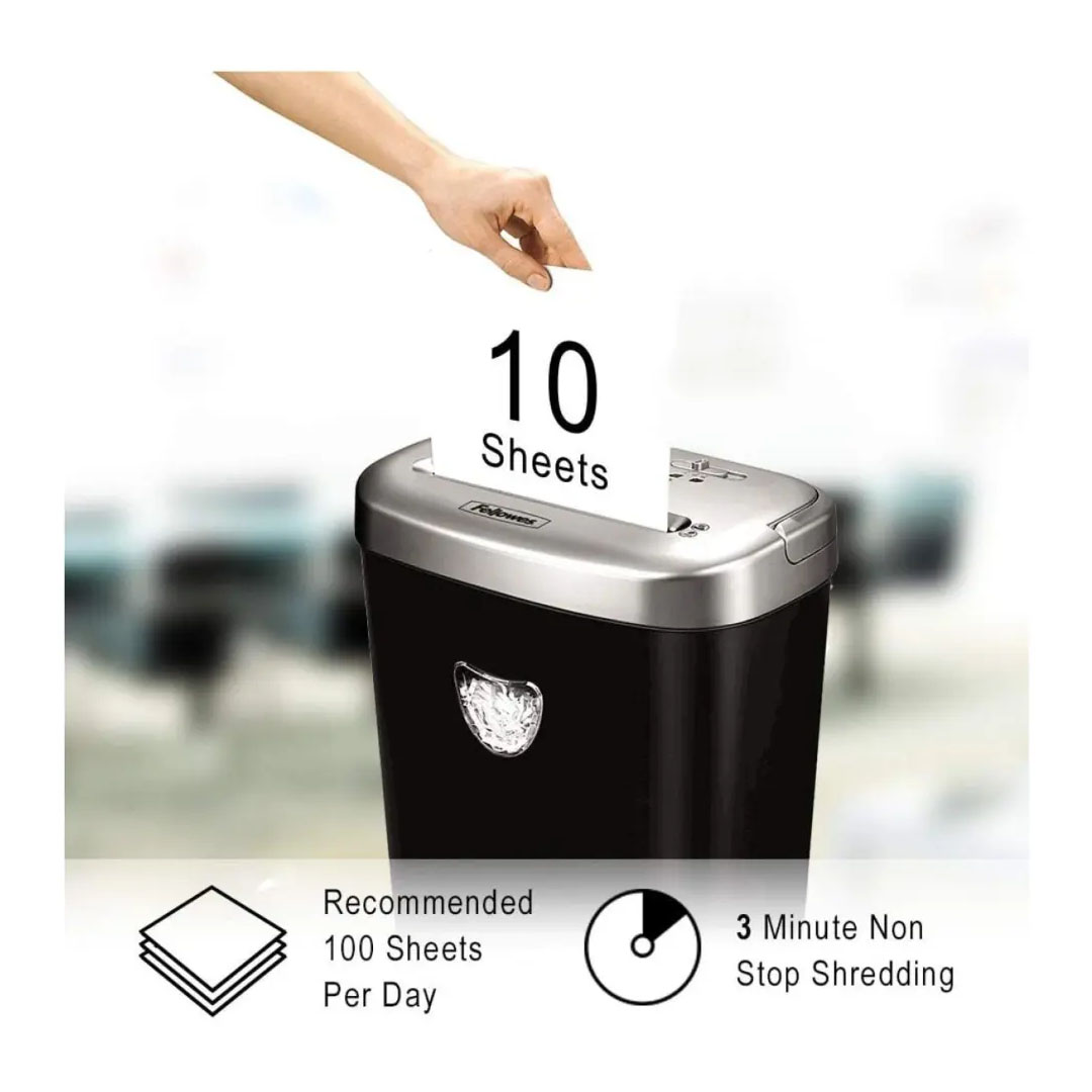 Fellowes Powershred 53C Cross-Cut Shredder – 10 Sheets, P-4 Security, 23L Bin Price in Jordan Fellowes Powershred 53C Cross-Cut Shredder – 10 Sheets, P-4 Security, 23L Bin - Buy Online in Jordan | OfficeJo