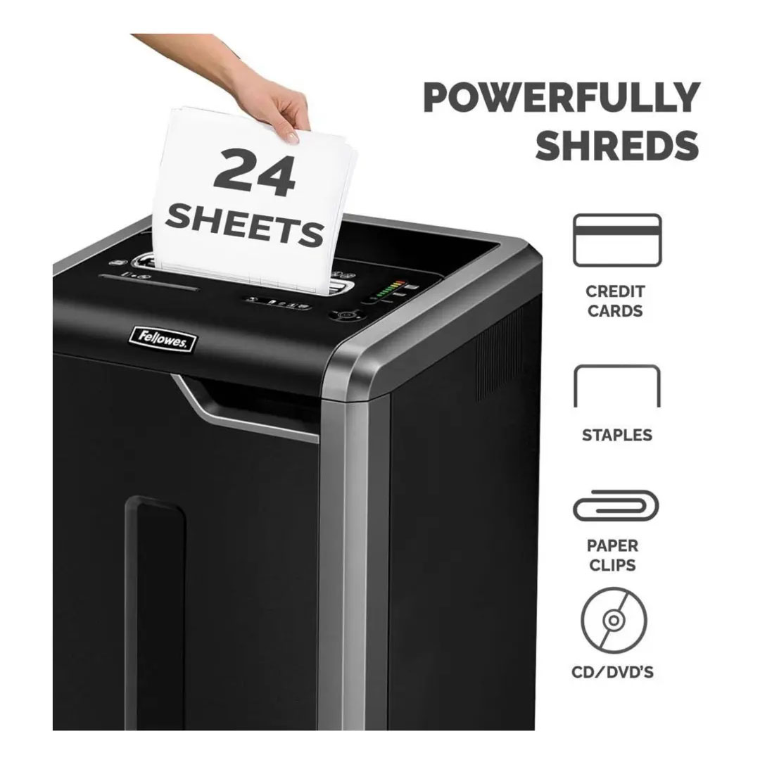 Fellowes Powershred 325Ci Cross-Cut Shredder – 22 Sheets, P-4 Security, Jam Proof, 22-Gallon Bin Price in Jordan Fellowes Powershred 325Ci Cross-Cut Shredder – 22 Sheets, P-4 Security, Jam Proof, 22-Gallon Bin - Buy Online in Jordan | OfficeJo