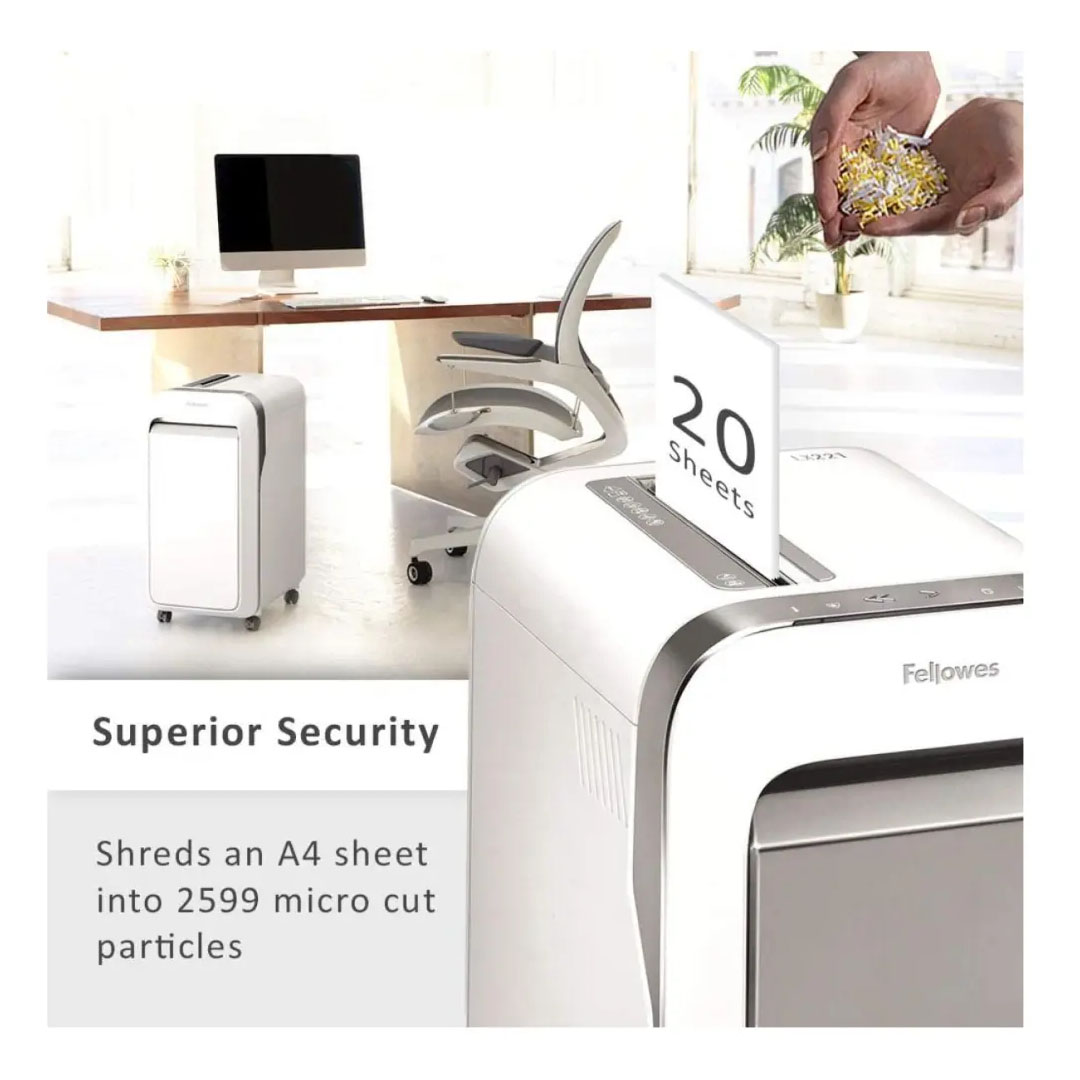 Fellowes PowerShred LX221 Shredder – Micro-Cut P-4, 20 Sheets, Jam Proof Price in Jordan Fellowes PowerShred LX221 Shredder – Micro-Cut P-4, 20 Sheets, Jam Proof - Buy Online in Jordan | OfficeJo