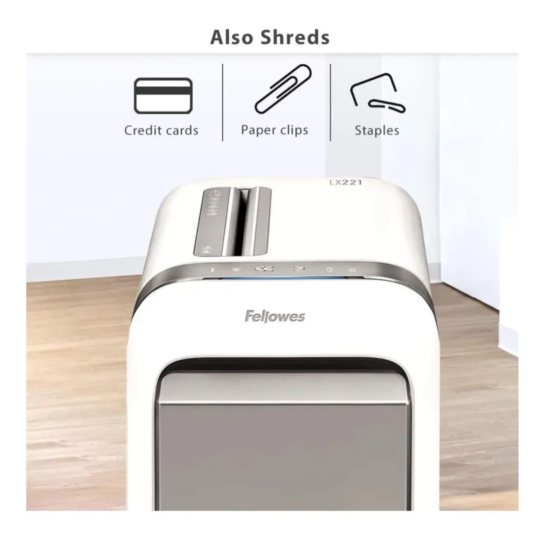 Fellowes PowerShred LX221 Shredder – Micro-Cut P-4, 20 Sheets, Jam Proof Price in Jordan Fellowes PowerShred LX221 Shredder – Micro-Cut P-4, 20 Sheets, Jam Proof - Buy Online in Jordan | OfficeJo