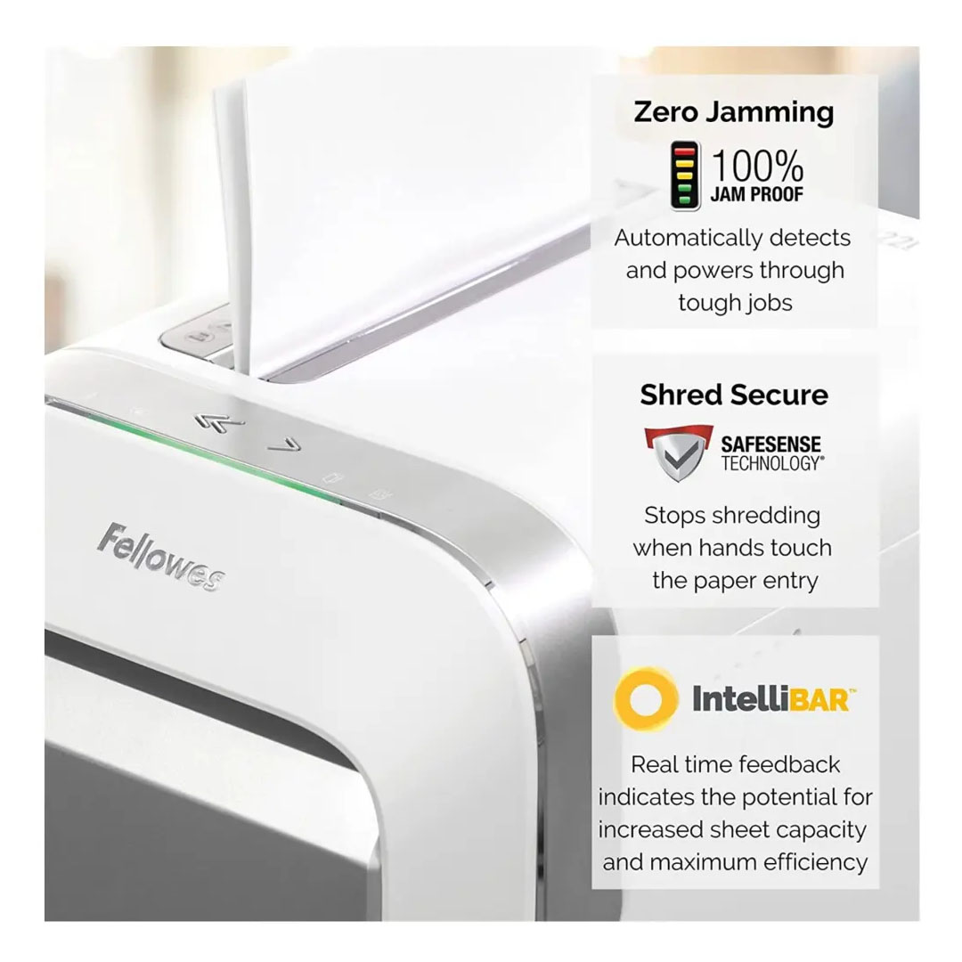 Fellowes PowerShred LX221 Shredder – Micro-Cut P-4, 20 Sheets, Jam Proof Price in Jordan Fellowes PowerShred LX221 Shredder – Micro-Cut P-4, 20 Sheets, Jam Proof - Buy Online in Jordan | OfficeJo