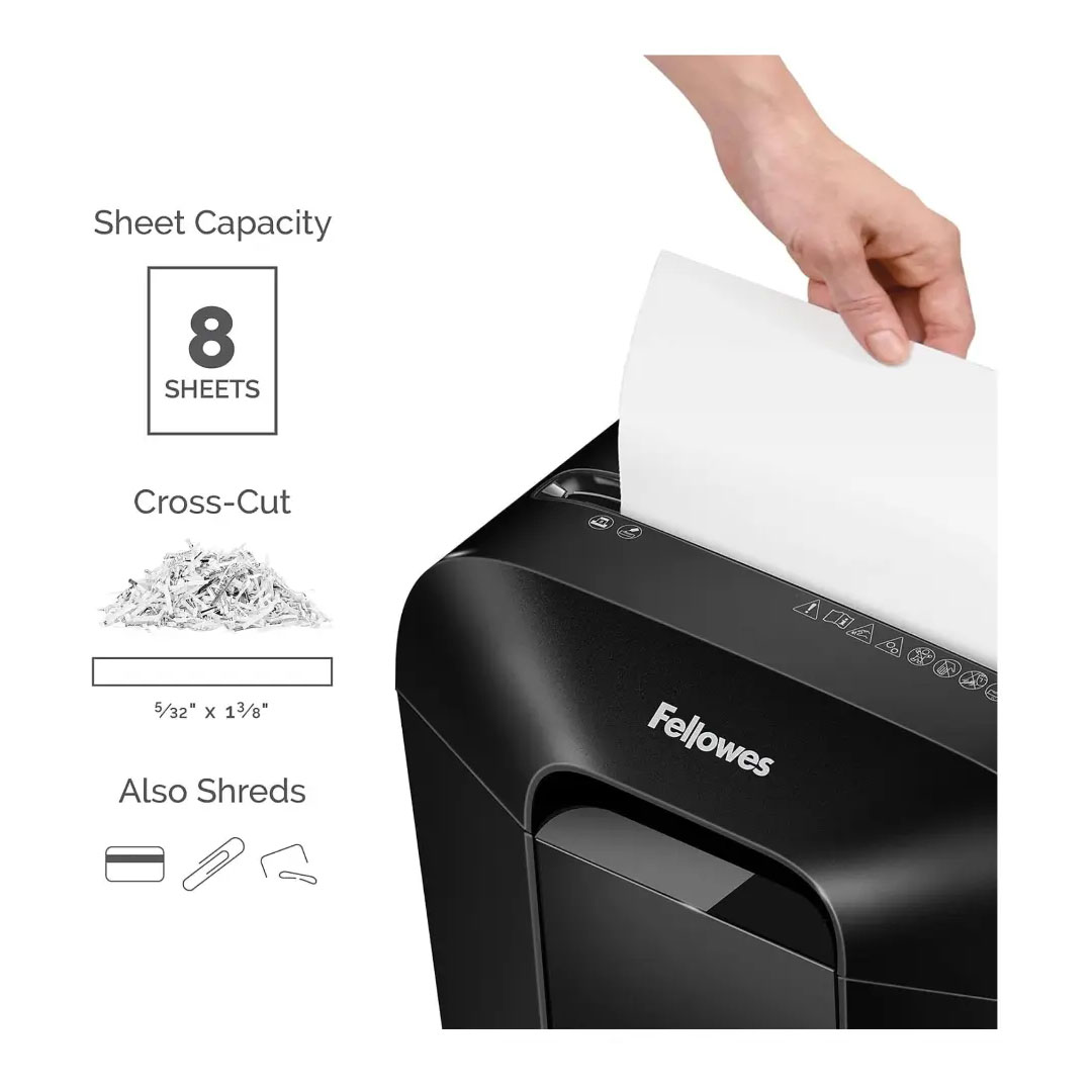 Fellowes Powershred LX45 Cross-Cut Shredder – 8 Sheets, P-4 Security, 4.4-Gallon Bin Price in Jordan Fellowes Powershred LX45 Cross-Cut Shredder – 8 Sheets, P-4 Security, 4.4-Gallon Bin - Buy Online in Jordan | OfficeJo