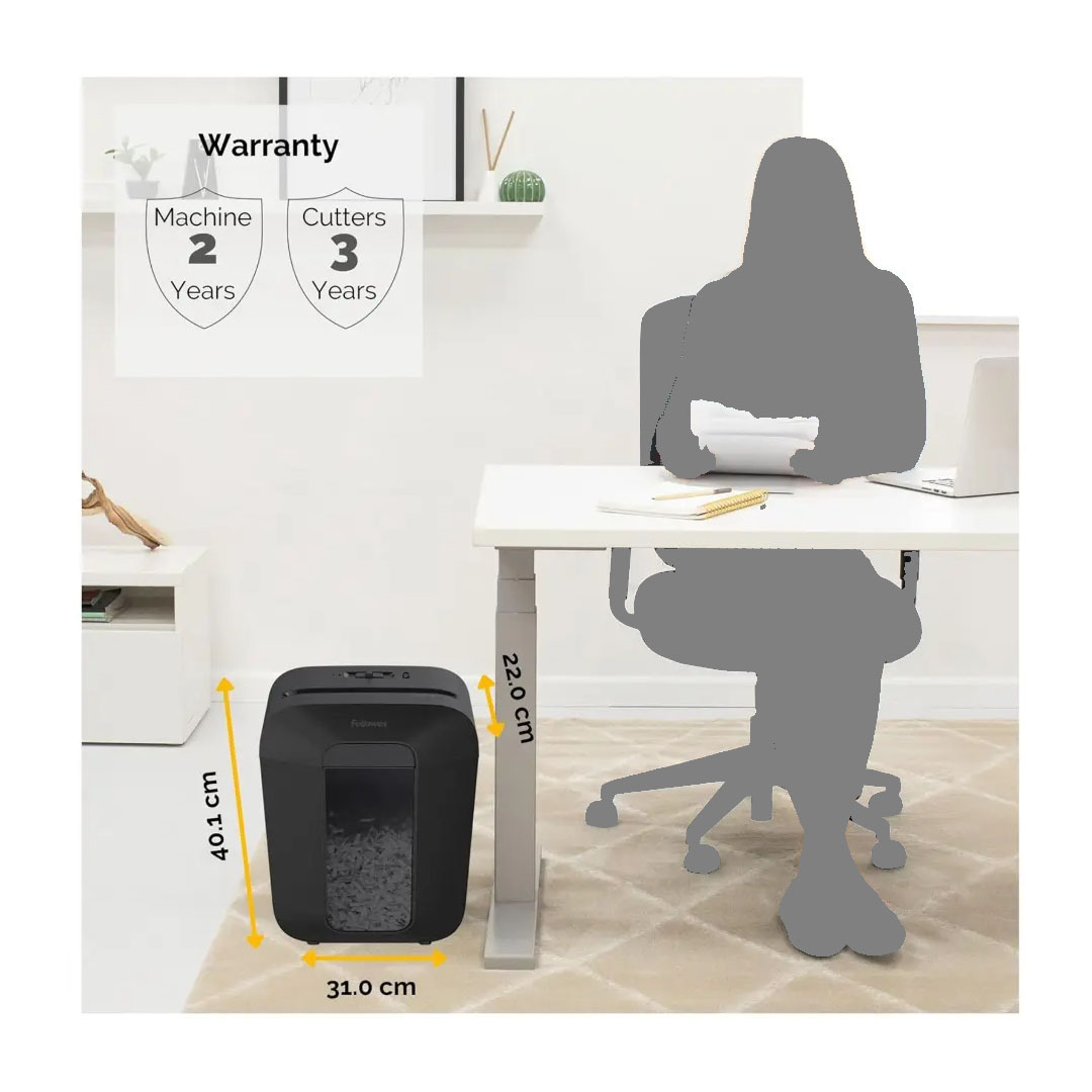 Fellowes Powershred LX50 Cross-Cut Shredder – 9 Sheets, P-4 Security, 4.4-Gallon Bin Price in Jordan Fellowes Powershred LX50 Cross-Cut Shredder – 9 Sheets, P-4 Security, 4.4-Gallon Bin - Buy Online in Jordan | OfficeJo
