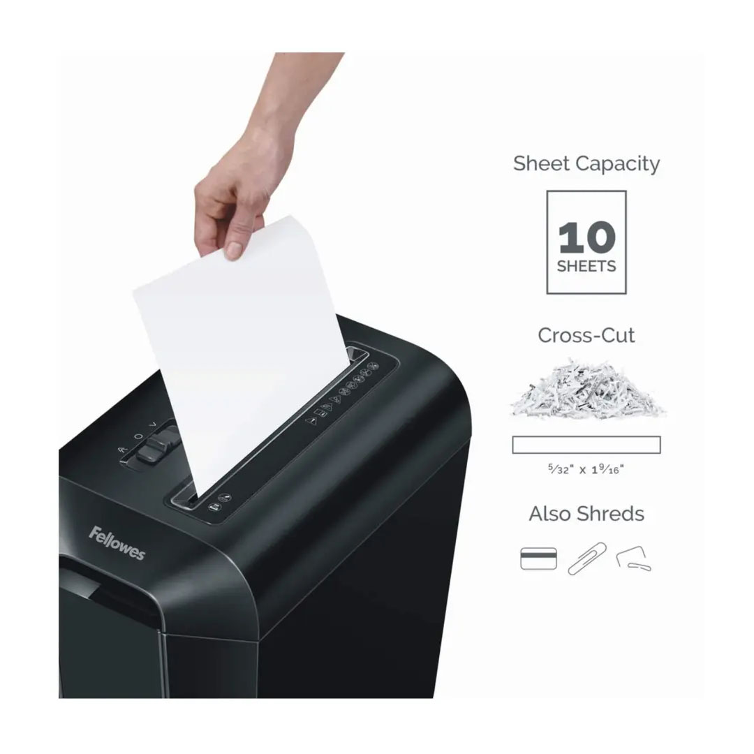 Fellowes Powershred LX65 Cross-Cut Shredder – 10 Sheets, P-4 Security, SafeSense™ Price in Jordan Fellowes Powershred LX65 Cross-Cut Shredder – 10 Sheets, P-4 Security, SafeSense™ - Buy Online in Jordan | OfficeJo