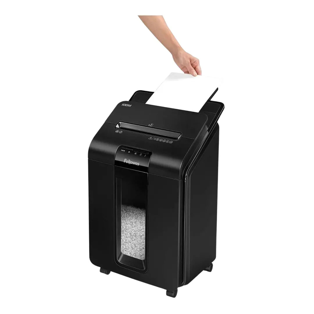 Fellowes AutoMax 100M Mini-Cut Auto Feed Shredder – 100 Sheet Auto Feed, Micro-Cut, Jam Prevention Price in Jordan Fellowes AutoMax 100M Mini-Cut Auto Feed Shredder – 100 Sheet Auto Feed, Micro-Cut, Jam Prevention - Buy Online in Jordan | OfficeJo