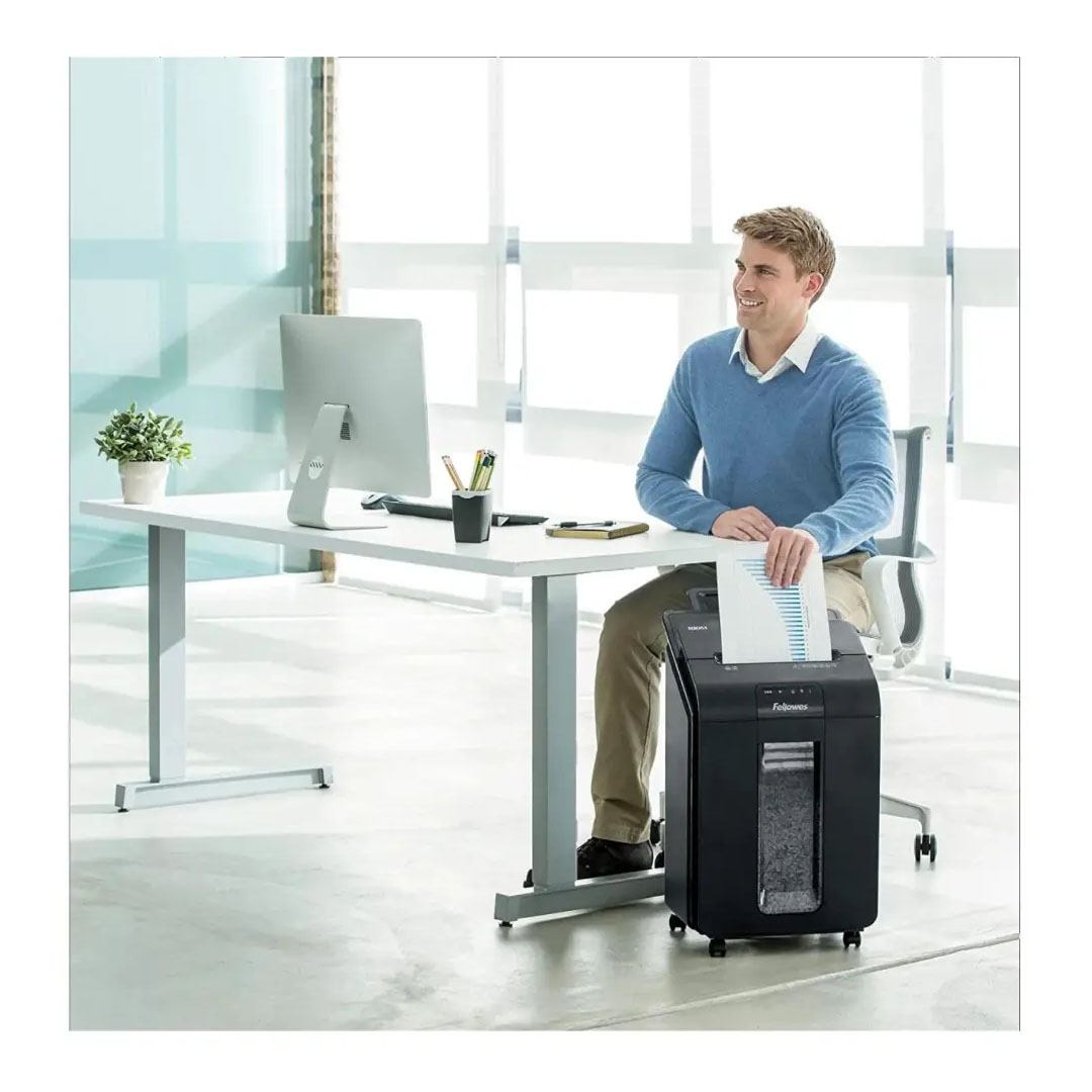 Fellowes AutoMax 100M Mini-Cut Auto Feed Shredder – 100 Sheet Auto Feed, Micro-Cut, Jam Prevention Price in Jordan Fellowes AutoMax 100M Mini-Cut Auto Feed Shredder – 100 Sheet Auto Feed, Micro-Cut, Jam Prevention - Buy Online in Jordan | OfficeJo