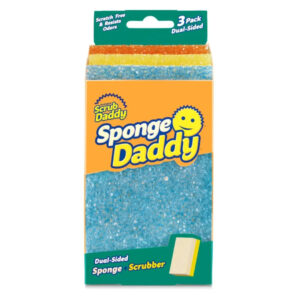 Scrub Daddy Sponge Daddy Dual-Sided Cleaning Sponge & Scrubber – Soft Sponge, Powerful Scrubber, Odor-Resistant - Buy Online in Jordan | OfficeJo