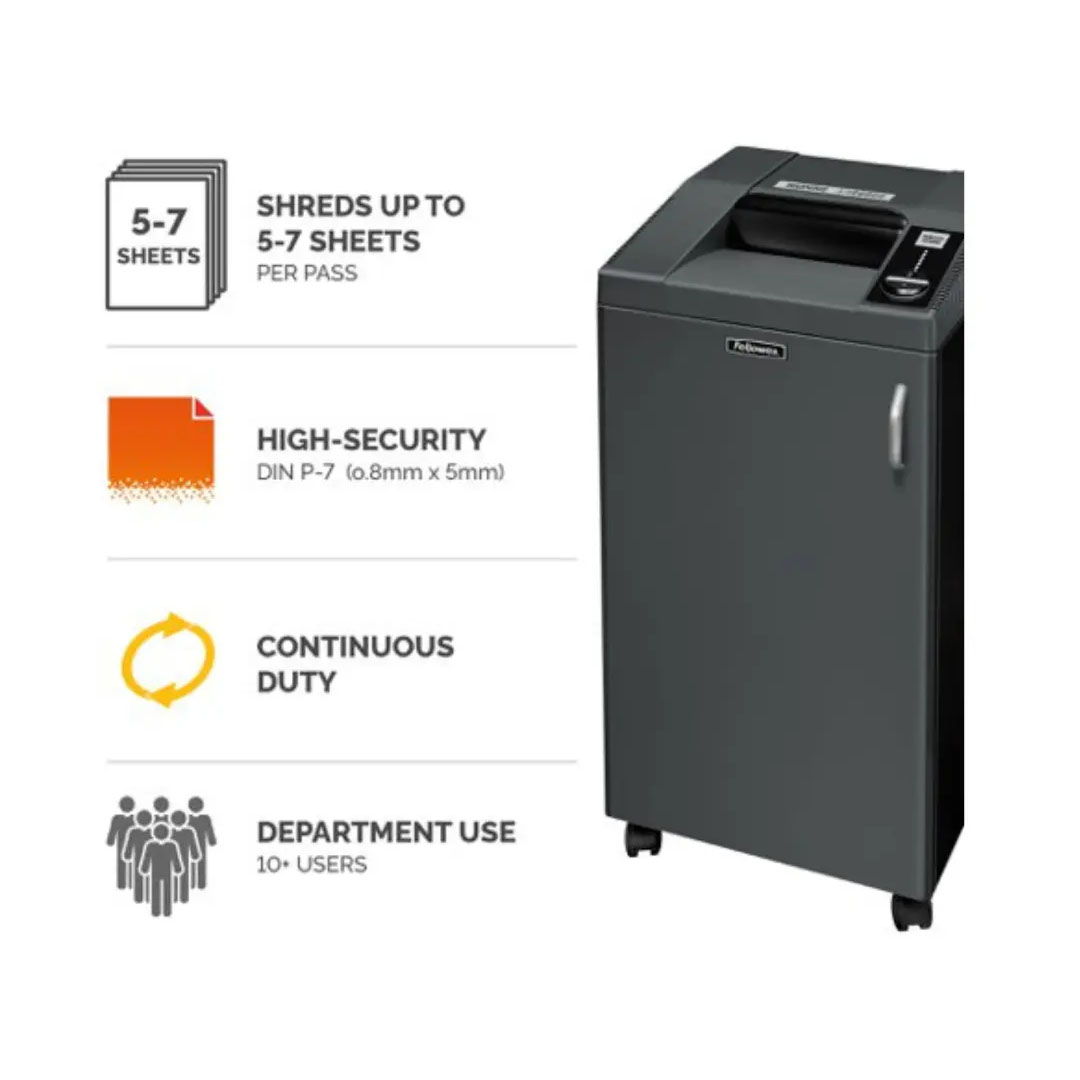 Fellowes Fortishred 1050HS High-Security Shredder – P-7 Micro-Cut, 4 Sheets, 35L Bin Price in Jordan Fellowes Fortishred 1050HS High-Security Shredder – P-7 Micro-Cut, 4 Sheets, 35L Bin - Buy Online in Jordan | OfficeJo