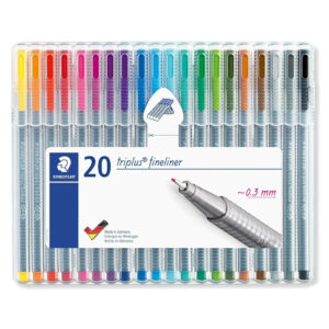 Staedtler Triplus Fineliners 334 – 0.3mm, Assorted Colours, 20 Pack - Buy Online in Jordan | OfficeJo