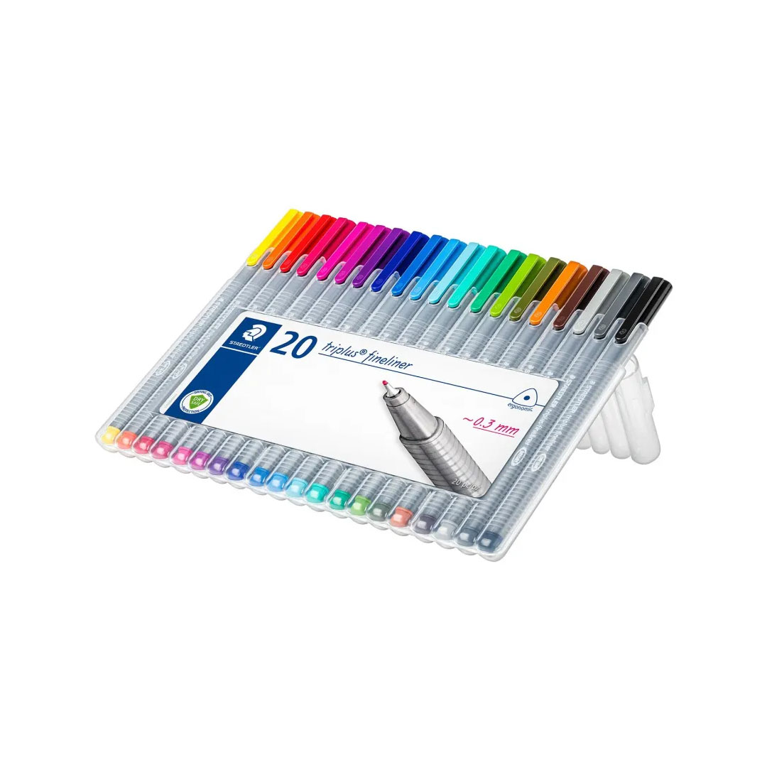 Staedtler Triplus Fineliners 334 – 0.3mm, Assorted Colours, 20 Pack Price in Jordan Staedtler Triplus Fineliners 334 – 0.3mm, Assorted Colours, 20 Pack - Buy Online in Jordan | OfficeJo