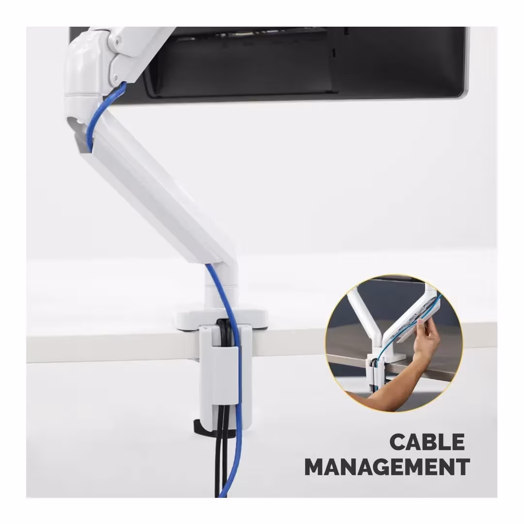 Fellowes Platinum Series Single Adjustable Monitor Arm – 45cm Height, 42cm Reach, Up to 8kg, White Price in Jordan Fellowes Platinum Series Single Adjustable Monitor Arm – 45cm Height, 42cm Reach, Up to 8kg, White - Buy Online in Jordan | OfficeJo