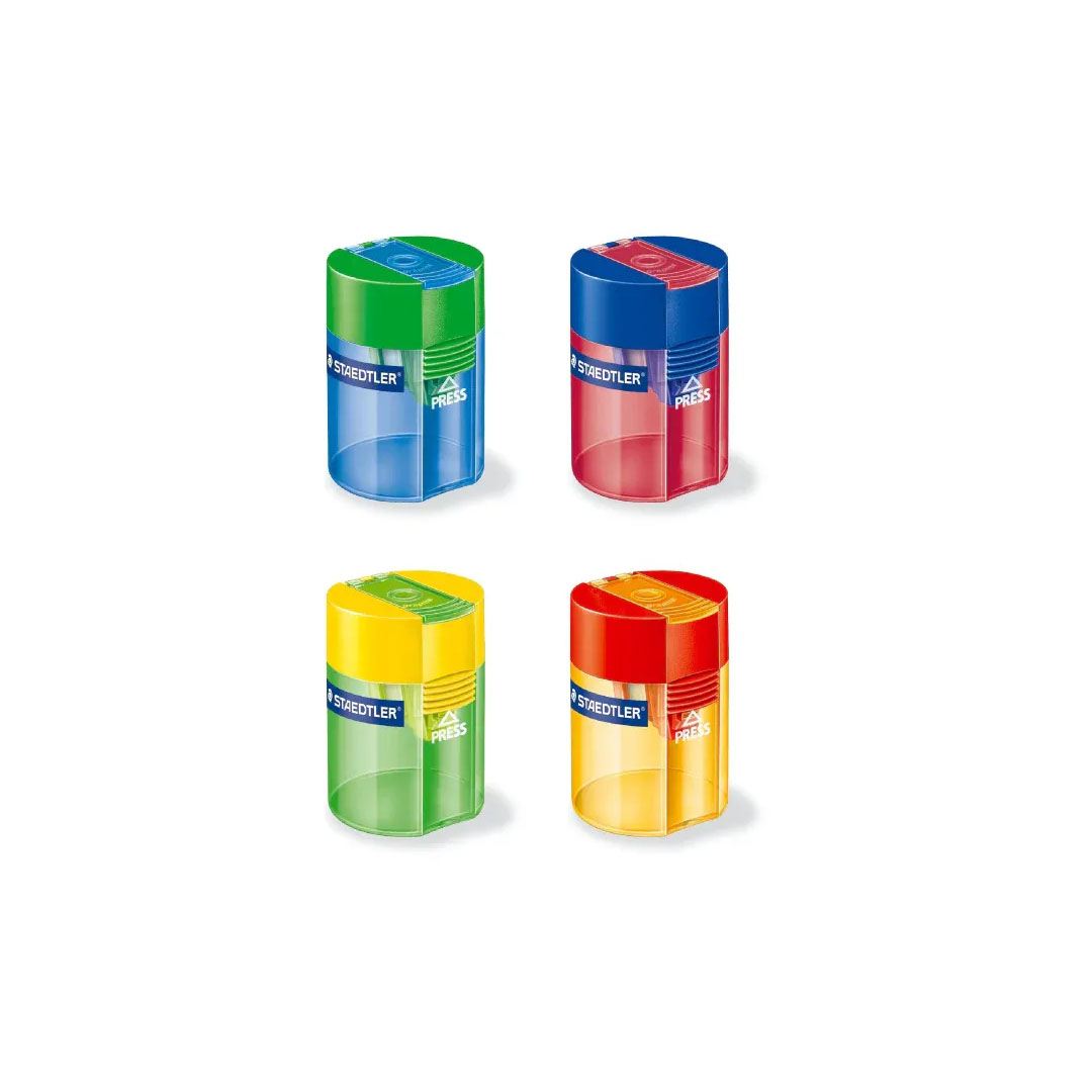 Staedtler Pencil Sharpener with Tank 511 06 – 8.2mm, 23° Sharpening Angle, Metal Insert Price in Jordan Staedtler Pencil Sharpener with Tank 511 06 – 8.2mm, 23° Sharpening Angle, Metal Insert - Buy Online in Jordan | OfficeJo