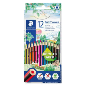 Staedtler Noris Colored Pencils – Pack of 12, Hexagonal, Upcycled Wood, Pre-Sharpened - Buy Online in Jordan | OfficeJo