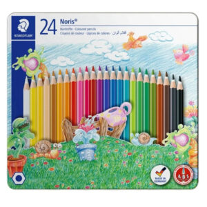 Staedtler Colouring Pencils Pack of 24 – Metal Tin, Anti-Break Lead, Sustainably Sourced - Buy Online in Jordan | OfficeJo