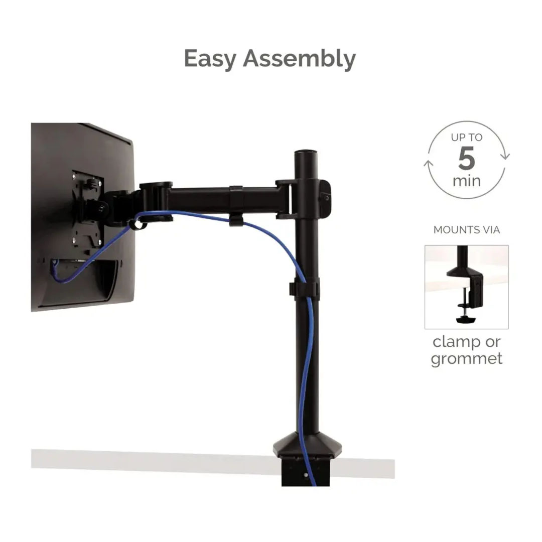 Fellowes Reflex Series Single Monitor Arm – Up to 32", 45cm Height, 42cm Reach, 8kg Capacity Price in Jordan Fellowes Reflex Series Single Monitor Arm – Up to 32", 45cm Height, 42cm Reach, 8kg Capacity - Buy Online in Jordan | OfficeJo