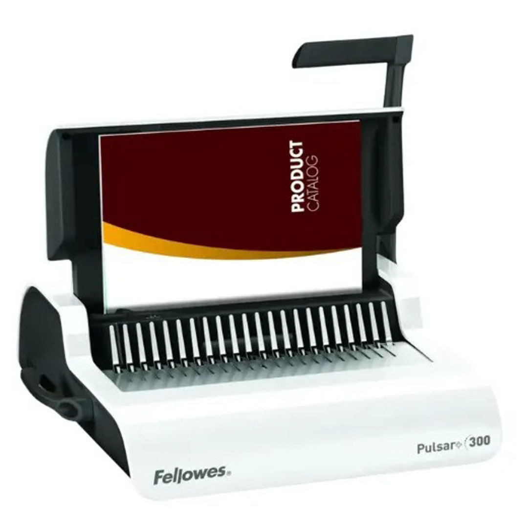 Fellowes Pulsar Comb Binding Machine – 17 Sheet Punch, 300 Sheet Binding, 38mm Max Comb Price in Jordan Fellowes Pulsar Comb Binding Machine – 17 Sheet Punch, 300 Sheet Binding, 38mm Max Comb - Buy Online in Jordan | OfficeJo