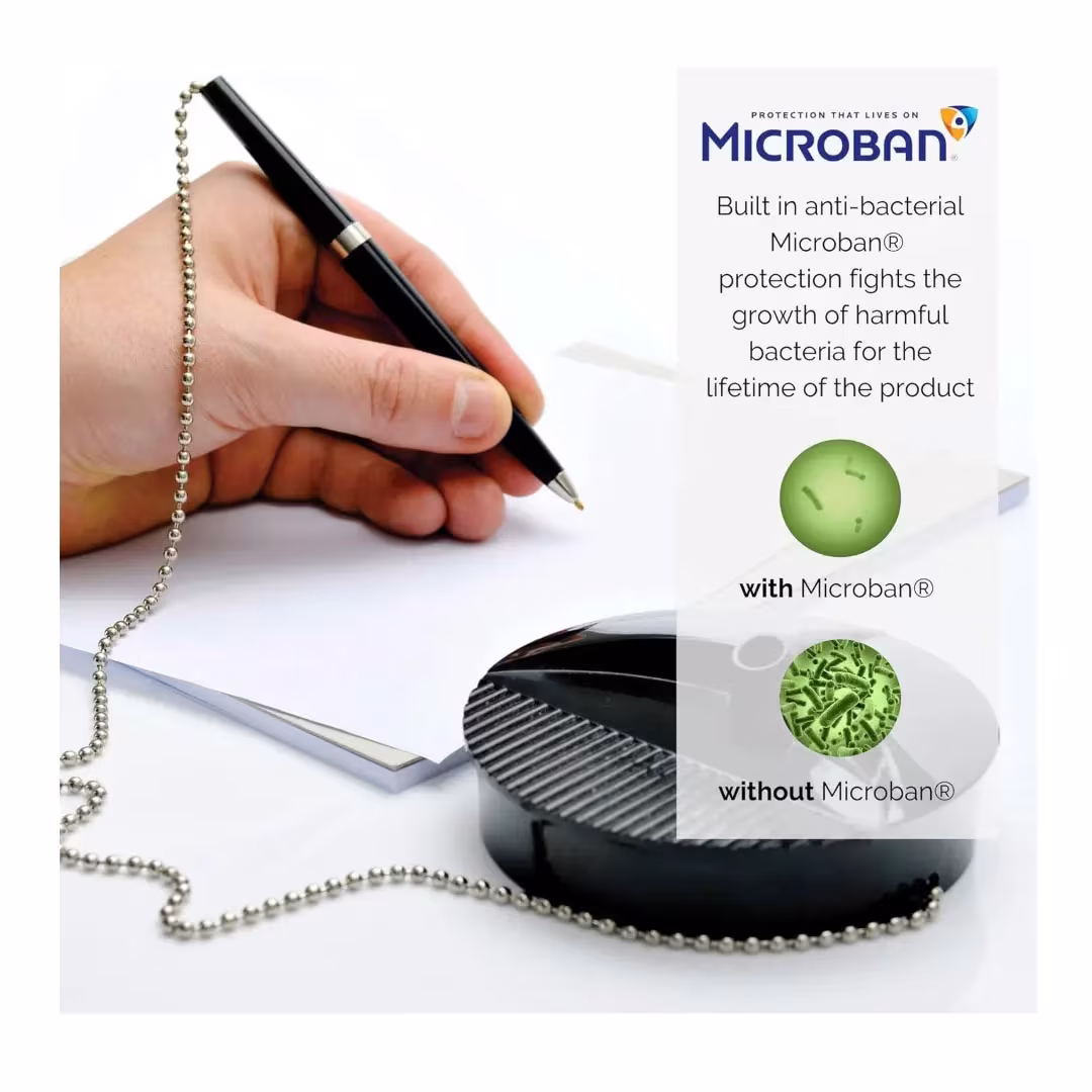 Fellowes Ball Point Pen with Stand – Microban Protection, 520mm Chain, 300g Weighted Base Price in Jordan Fellowes Ball Point Pen with Stand – Microban Protection, 520mm Chain, 300g Weighted Base - Buy Online in Jordan | OfficeJo