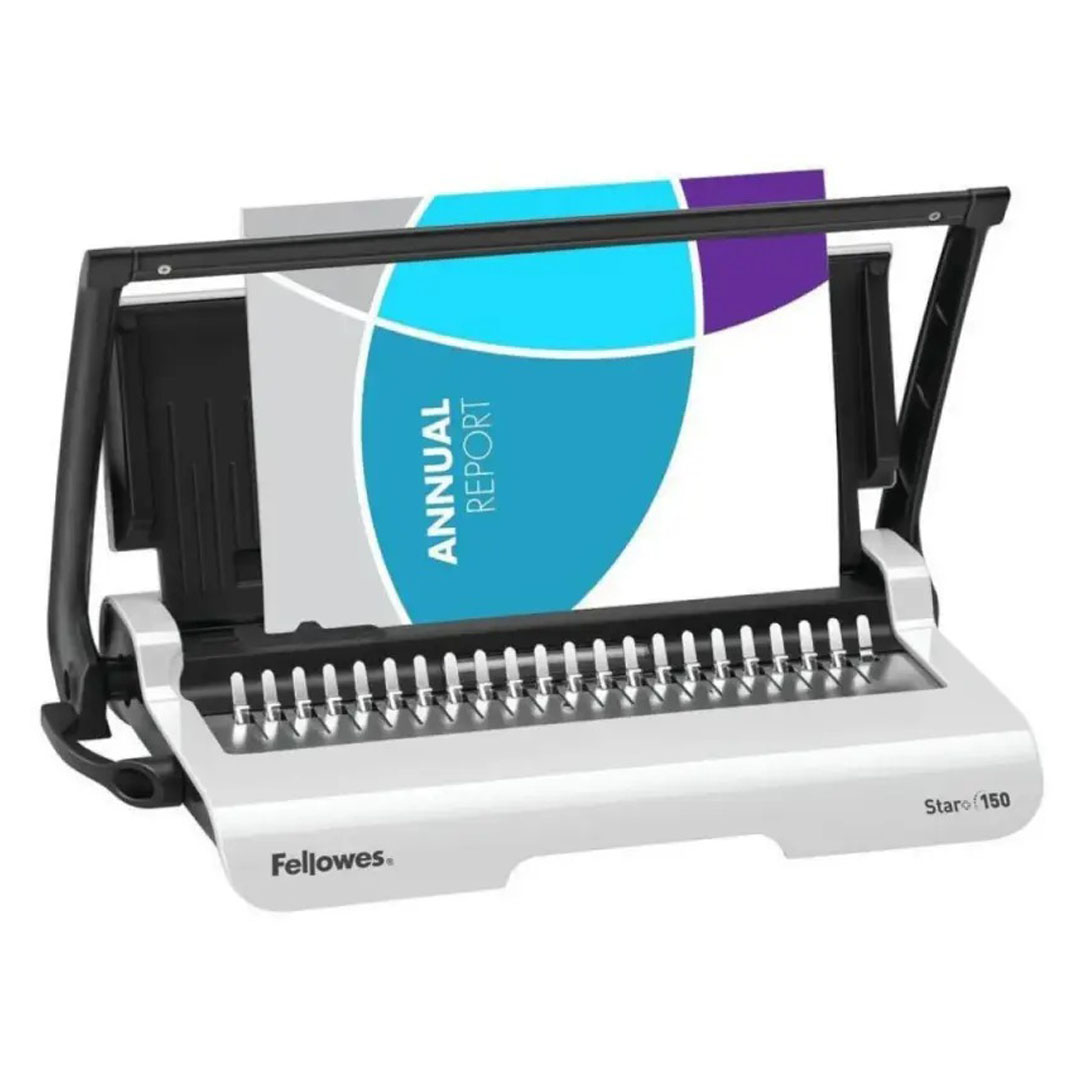 Fellowes Star 150 A4 Manual Comb Binder – 12-Sheet Punch, 150-Sheet Bind, Plastic Comb Price in Jordan Fellowes Star 150 A4 Manual Comb Binder – 12-Sheet Punch, 150-Sheet Bind, Plastic Comb - Buy Online in Jordan | OfficeJo