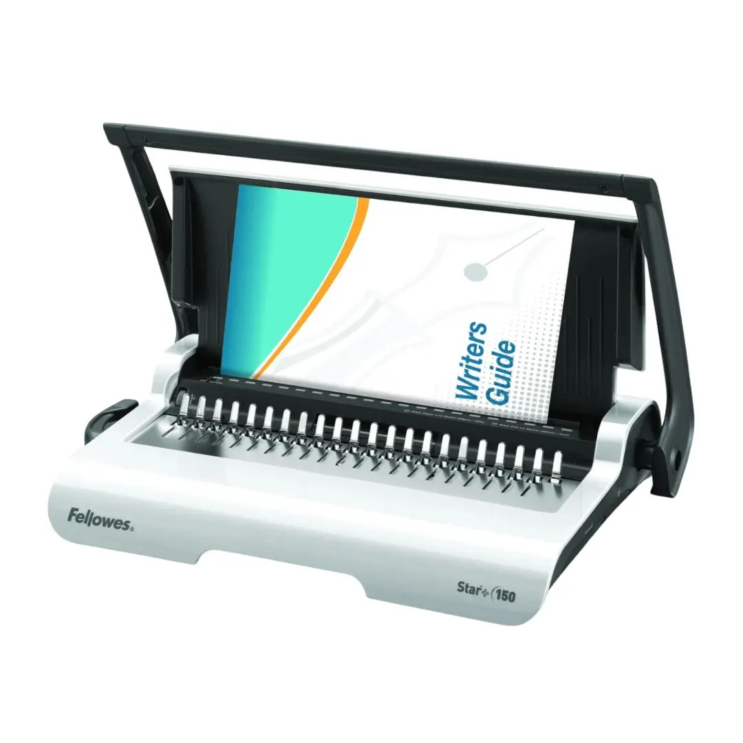 Fellowes Star 150 A4 Manual Comb Binder – 12-Sheet Punch, 150-Sheet Bind, Plastic Comb Price in Jordan Fellowes Star 150 A4 Manual Comb Binder – 12-Sheet Punch, 150-Sheet Bind, Plastic Comb - Buy Online in Jordan | OfficeJo