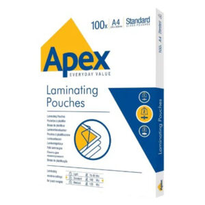 Fellowes Apex A4 Laminating Pouches – 125 Micron, Gloss Finish, Pack of 100 Price in Jordan Fellowes Apex A4 Laminating Pouches – 125 Micron, Gloss Finish, Pack of 100 - Buy Online in Jordan | OfficeJo