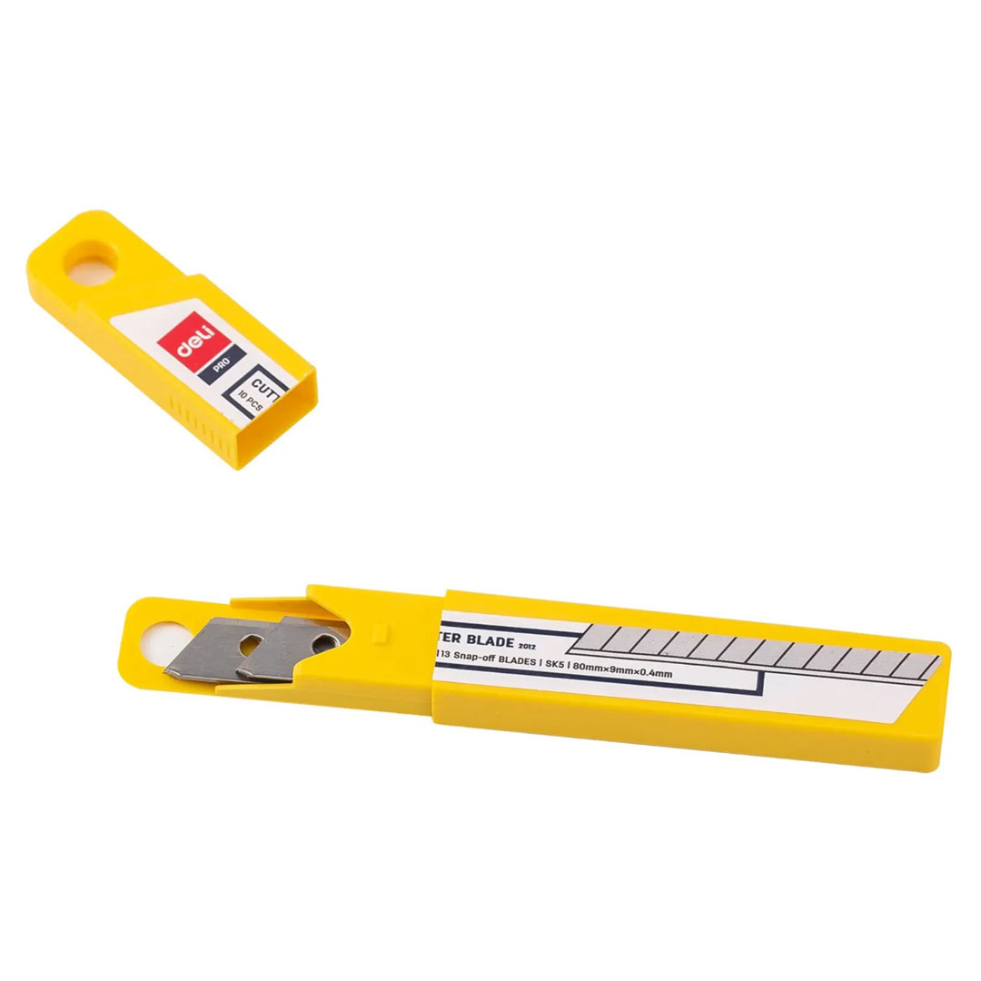 Deli E2012 Cutter Blade – 9MM, Sharp Replacement, For Paper & Cardboard Price in Jordan Deli E2012 Cutter Blade – 9MM, Sharp Replacement, For Paper & Cardboard - Buy Online in Jordan | OfficeJo