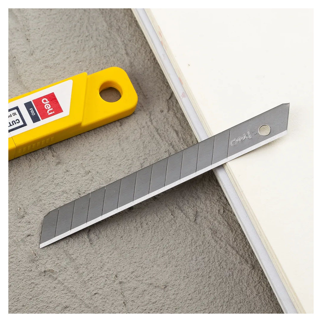 Deli E2012 Cutter Blade – 9MM, Sharp Replacement, For Paper & Cardboard Price in Jordan Deli E2012 Cutter Blade – 9MM, Sharp Replacement, For Paper & Cardboard - Buy Online in Jordan | OfficeJo