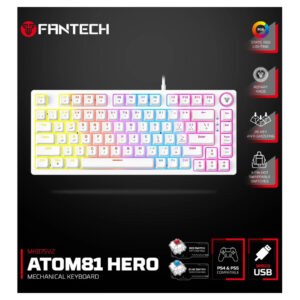 Fantech Hero MK875 V2 RGB Gaming Keyboard – Hot-Swappable, 26-Key Rollover, 17 Modes Price in Jordan Fantech Hero MK875 V2 RGB Gaming Keyboard – Hot-Swappable, 26-Key Rollover, 17 Modes - Buy Online in Jordan | OfficeJo