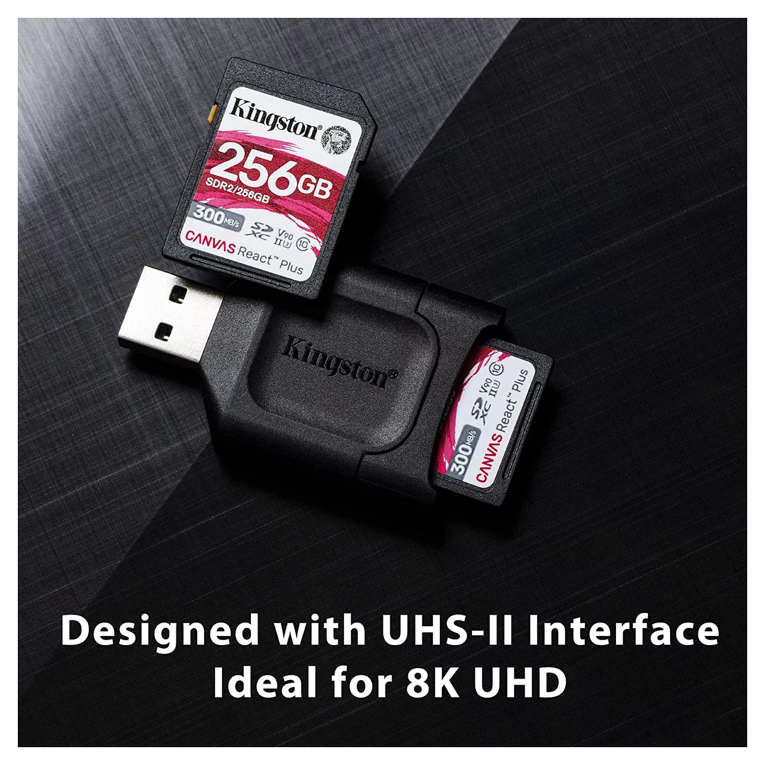 Kingston 32GB SDXC Canvas React Plus: High-Capacity Memory Card | Up to 300MB/s Read Price in Jordan Kingston 32GB SDXC Canvas React Plus: High-Capacity Memory Card | Up to 300MB/s Read - Buy Online in Jordan | OfficeJo